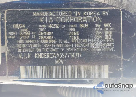 2025 Kia Seltos Ex from USA, damaged, VIN KNDERCAA5S7714317